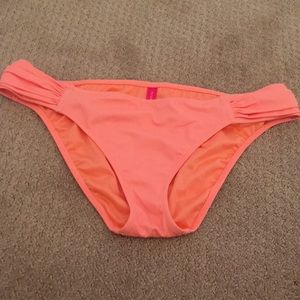 Victoria’s Secret bright orange/coral swim bottom